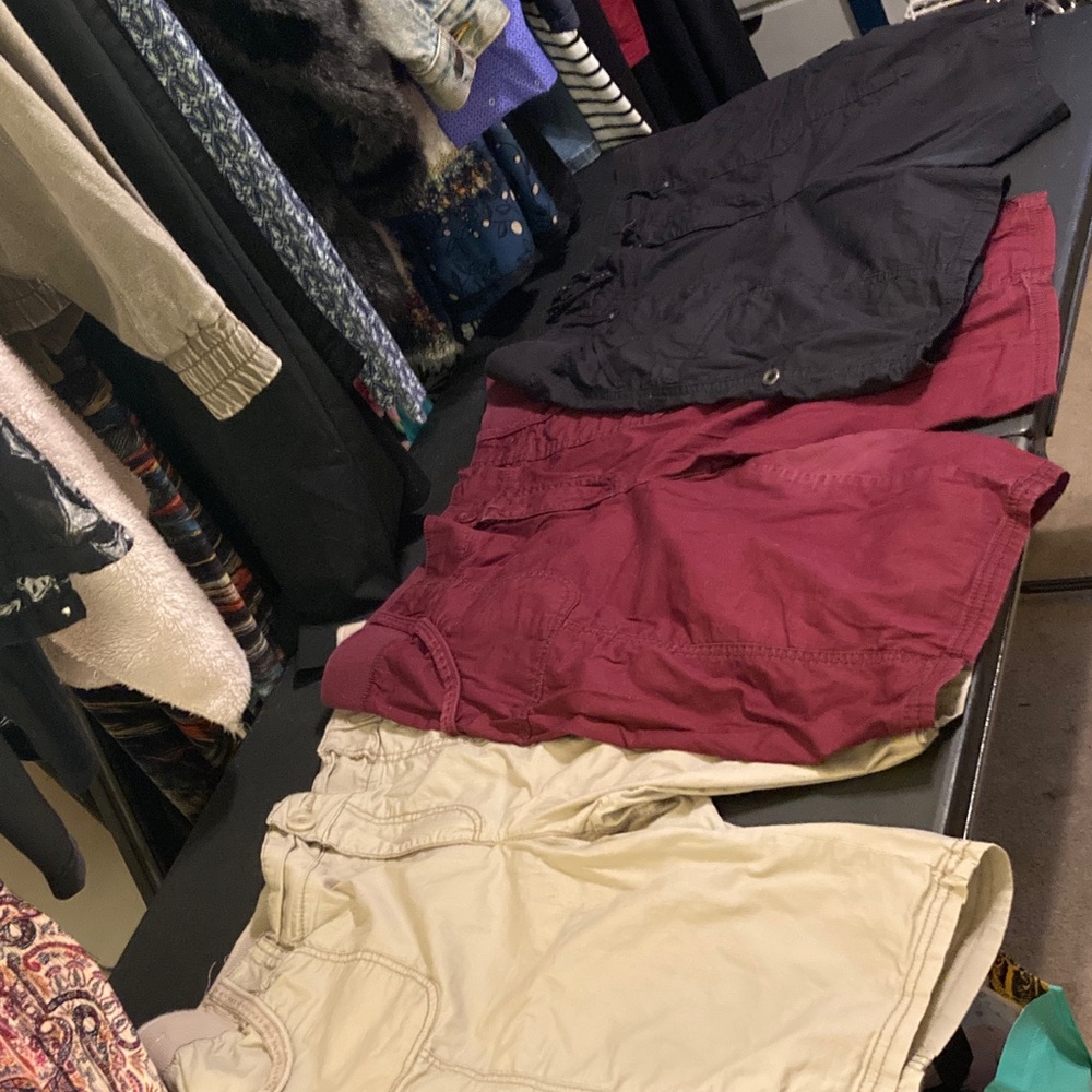 Cotton Casual Shorts Khakis and Company Black, Burgundy, and Beige 14 set 3